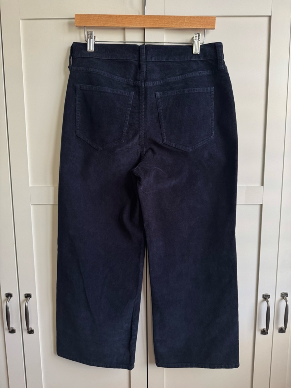 J.Crew Petite Slim-Wide Pant in Corduroy in Navy Size 29P - Picture 4 of 4